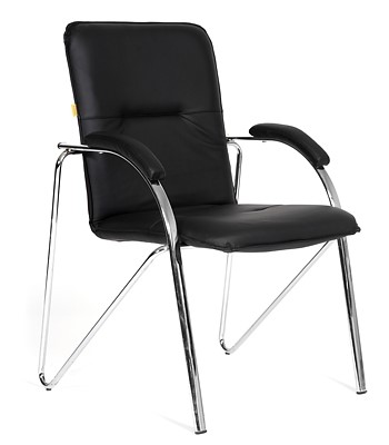 Кресло офисное CHAIRMAN 850 Экокожа Terra 118 черная в Самаре - изображение