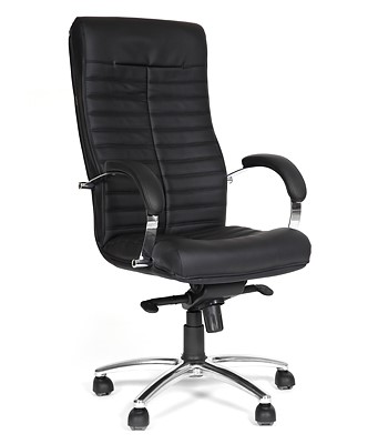 Кресло офисное CHAIRMAN 480 Экокожа премиум черная в Самаре - изображение